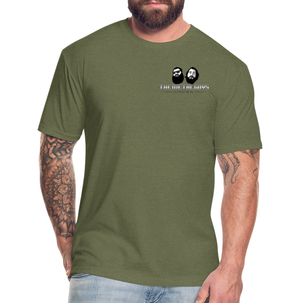 The Metal Guys/ TMG Pits T-Shirts Soft Fitted - heather military green
