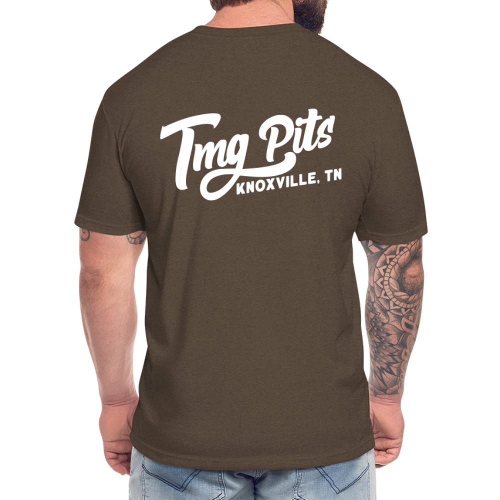 The Metal Guys/ TMG Pits T-Shirts Soft Fitted - heather espresso
