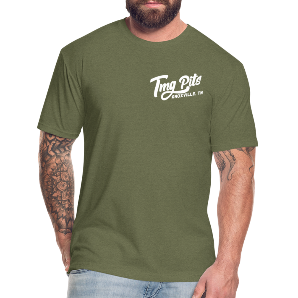 TMG Overbuilt to Outperform T Shirt - heather military green