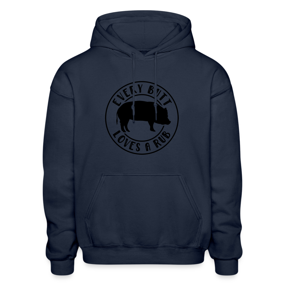 Every Butt Loves a Rub Hoodie - navy