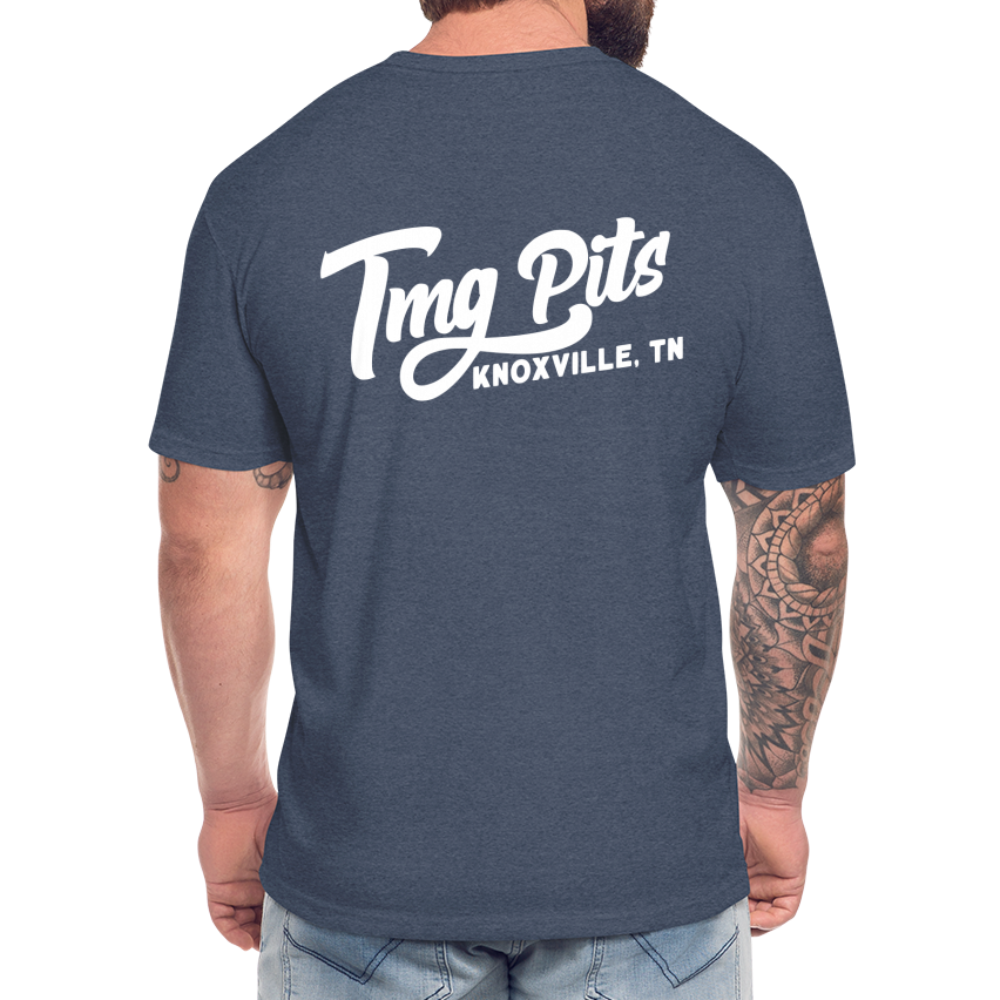 The Metal Guys/ TMG Pits T-Shirts Soft Fitted - heather navy